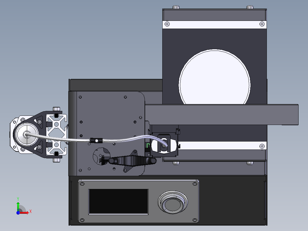 一种丛枝菌根真菌菌丝收集器前视图