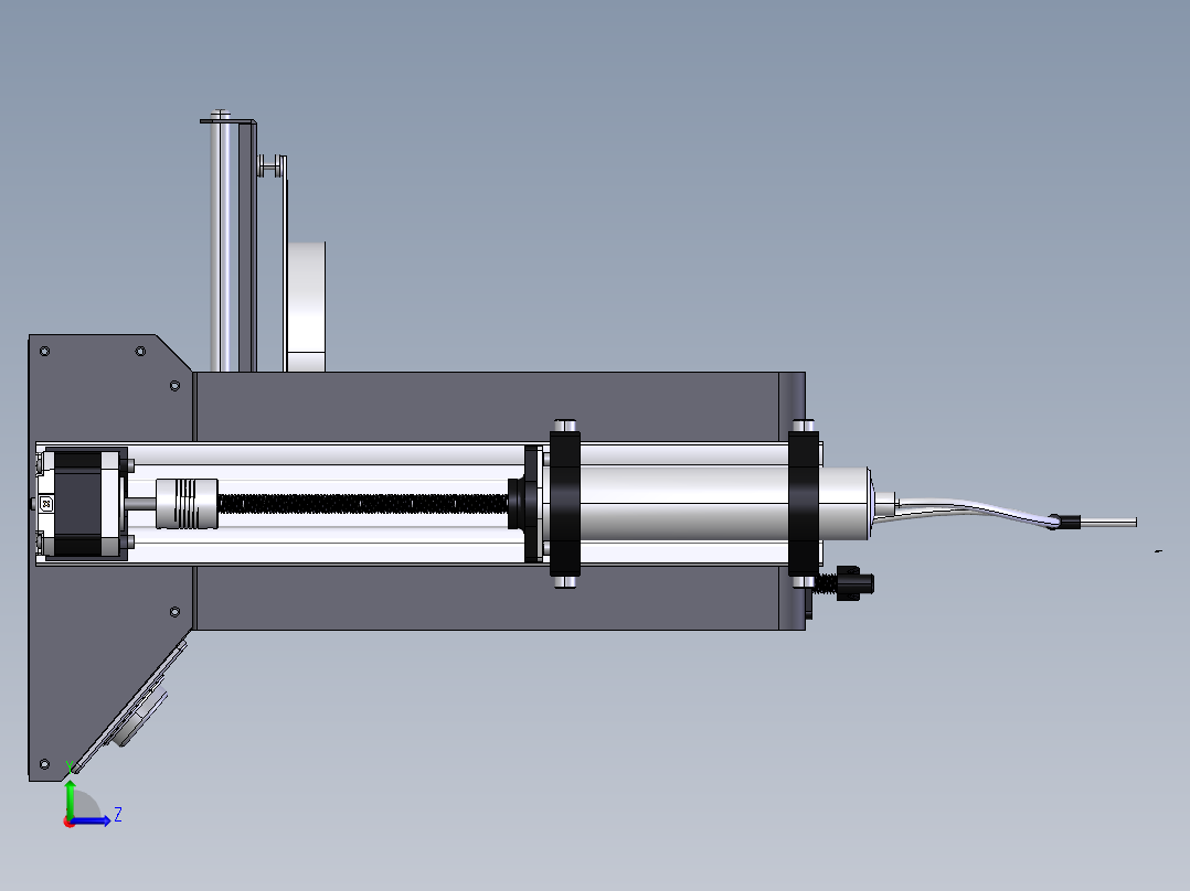 一种丛枝菌根真菌菌丝收集器左视图