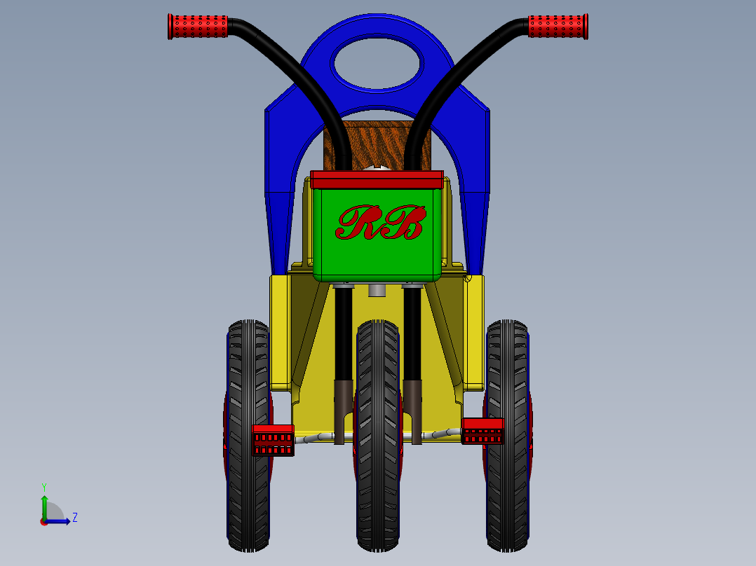 儿童三轮车-5--sw左视图