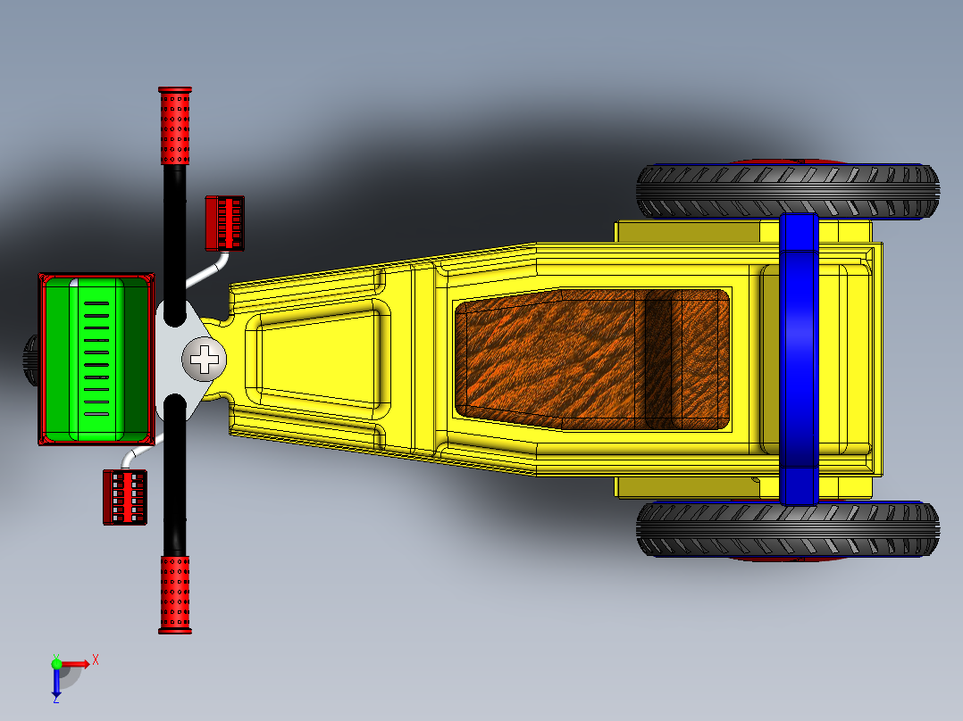 儿童三轮车-5--sw俯视图