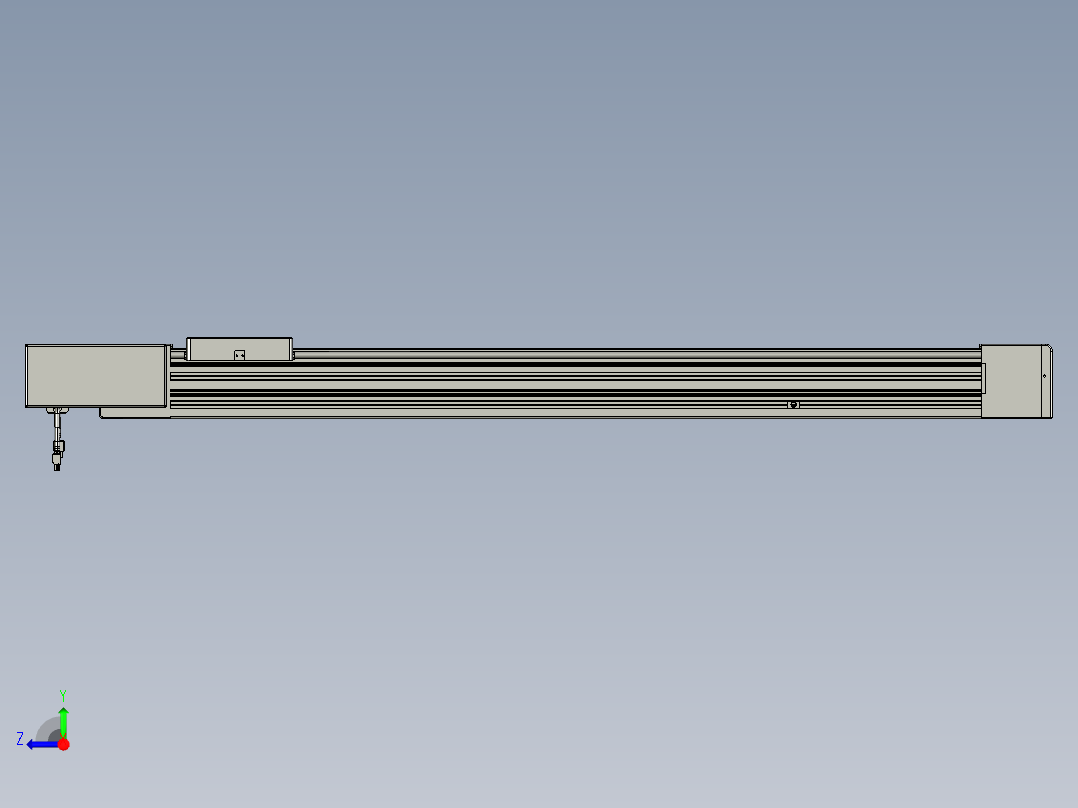 威洛博直线电机模组EB8-L100-S950-BL-P75-MS3右视图