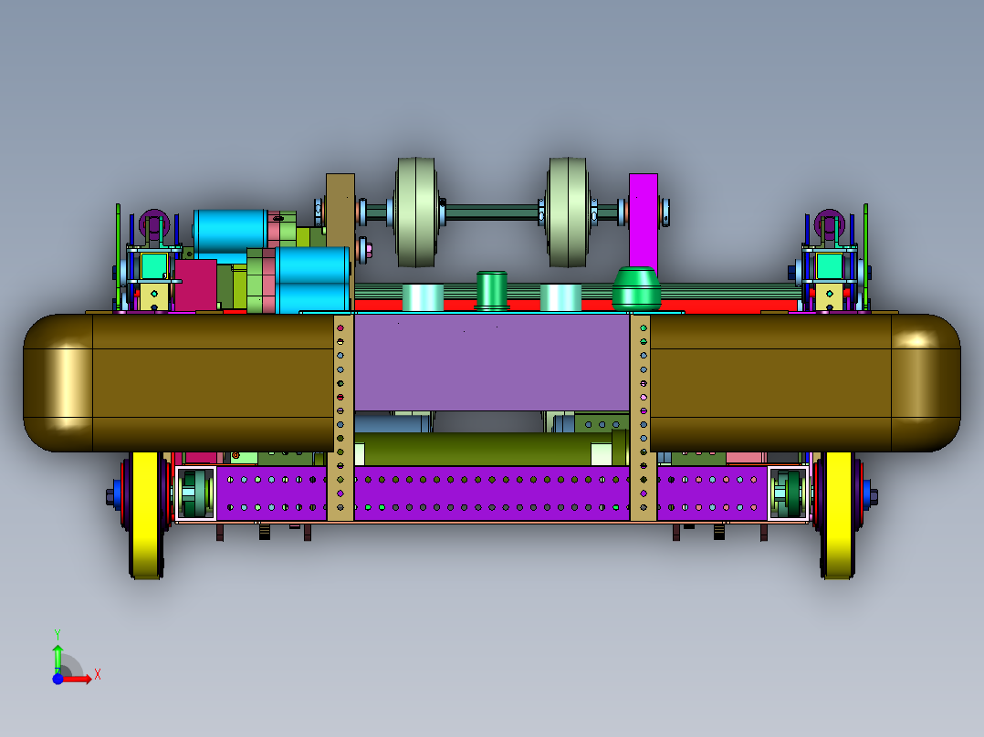 工程训练低经济智能物流搬运小车前视图