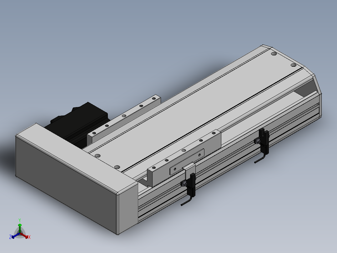 精密模组MY140-T10-150L-BR-P40B-C4-C正等轴测图