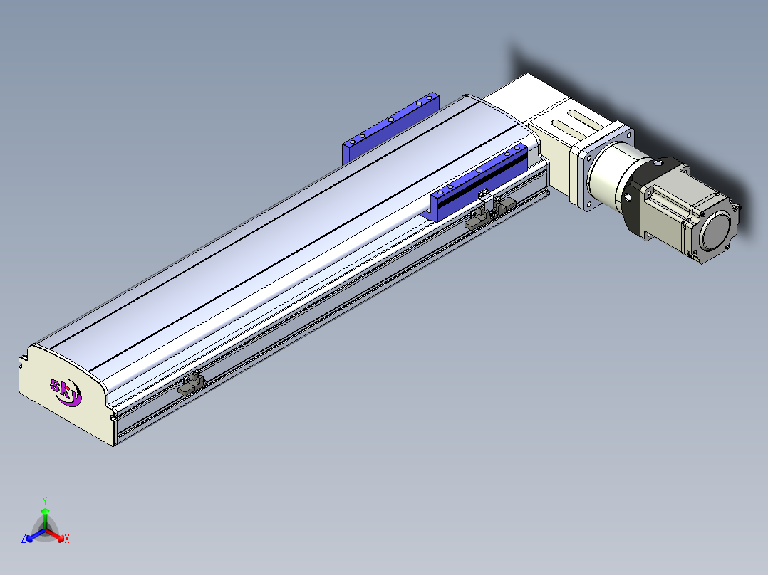 同步带滑台-半封闭B17-L100-S500-R-P75-D3-N3