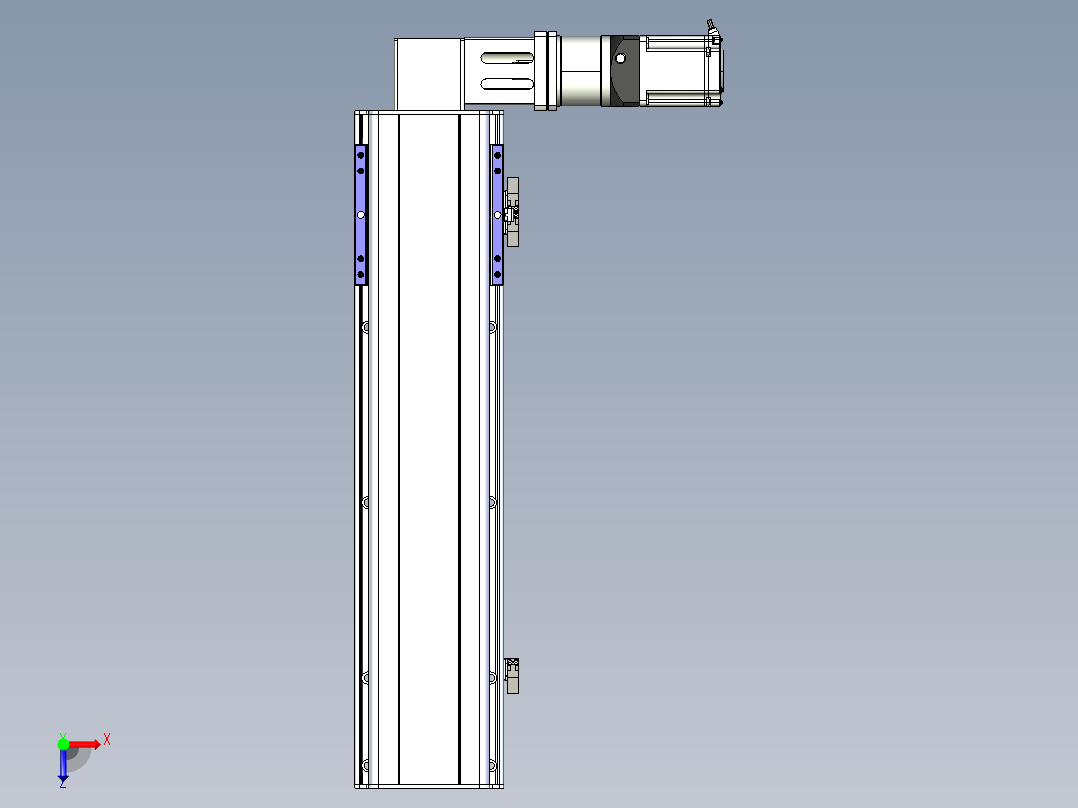 同步带滑台-半封闭B17-L100-S500-R-P75-D3-N3俯视图