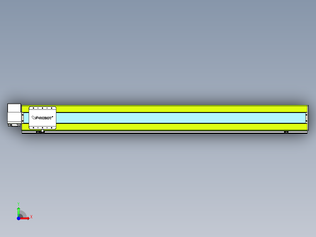 威洛博VBC同步带传动一无尘环境VBC17-L45-S1600-BRD-ZP75-C3前视图