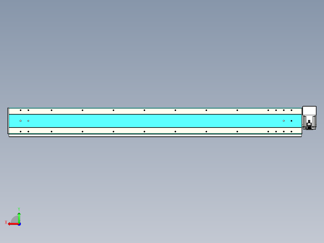 威洛博VBC同步带传动一无尘环境VBC17-L45-S1600-BRD-ZP75-C3后视图