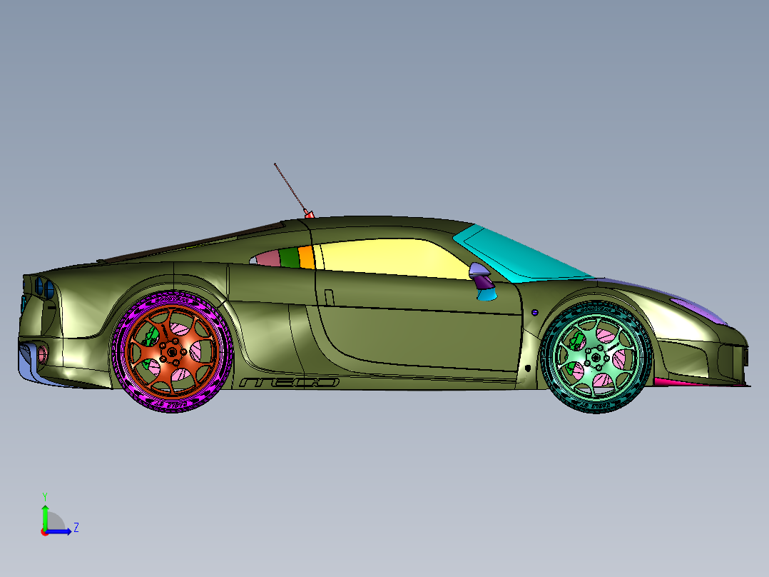 暴躁猛兽英伦超跑M600左视图