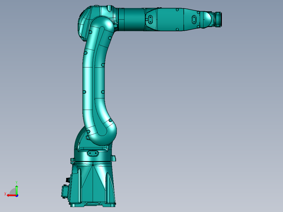 机器人脱模系统后视图