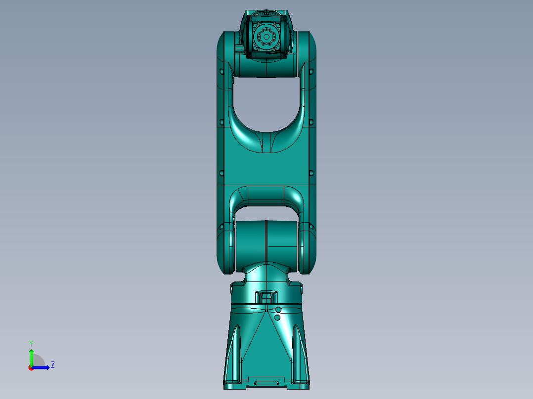 机器人脱模系统左视图