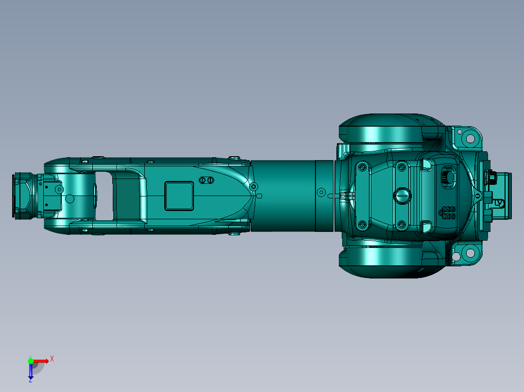 机器人脱模系统俯视图