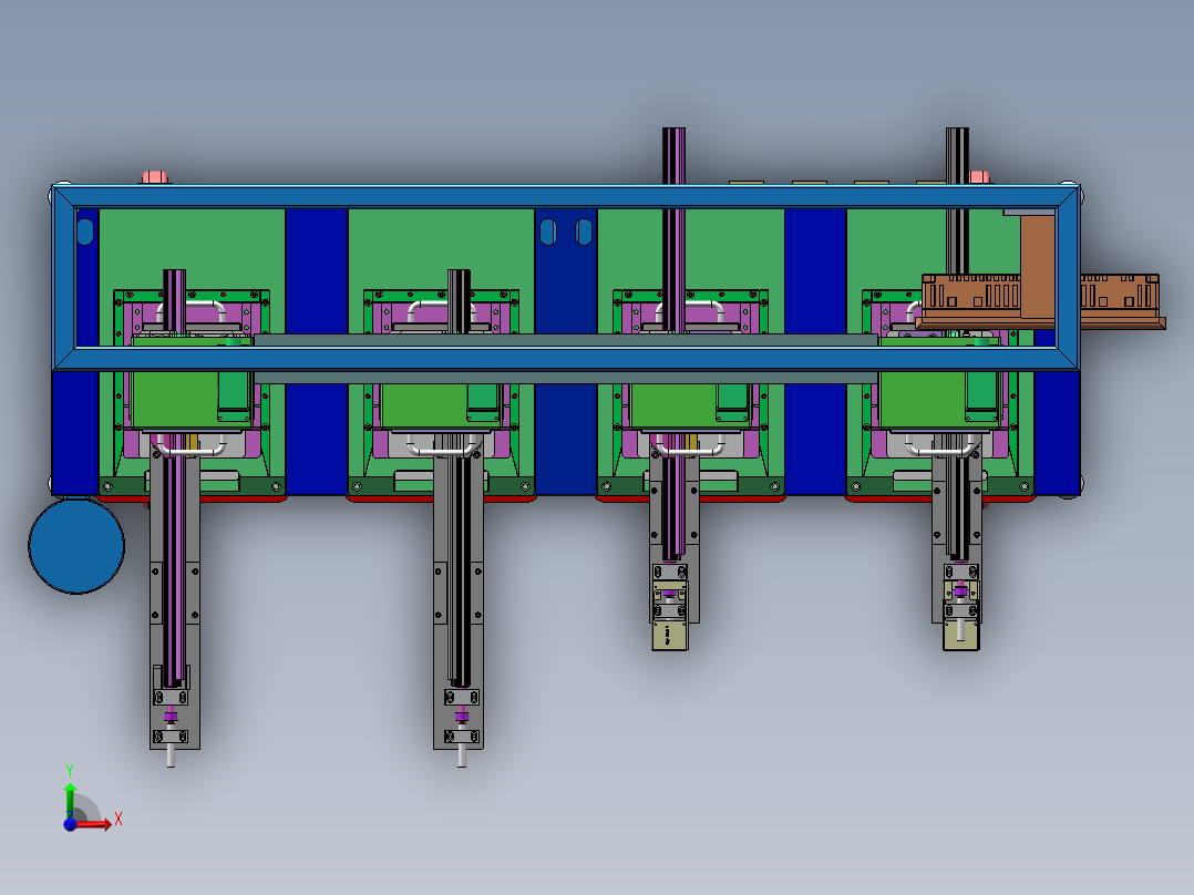 车门密封导槽缺口冲切机sw18可编辑前视图