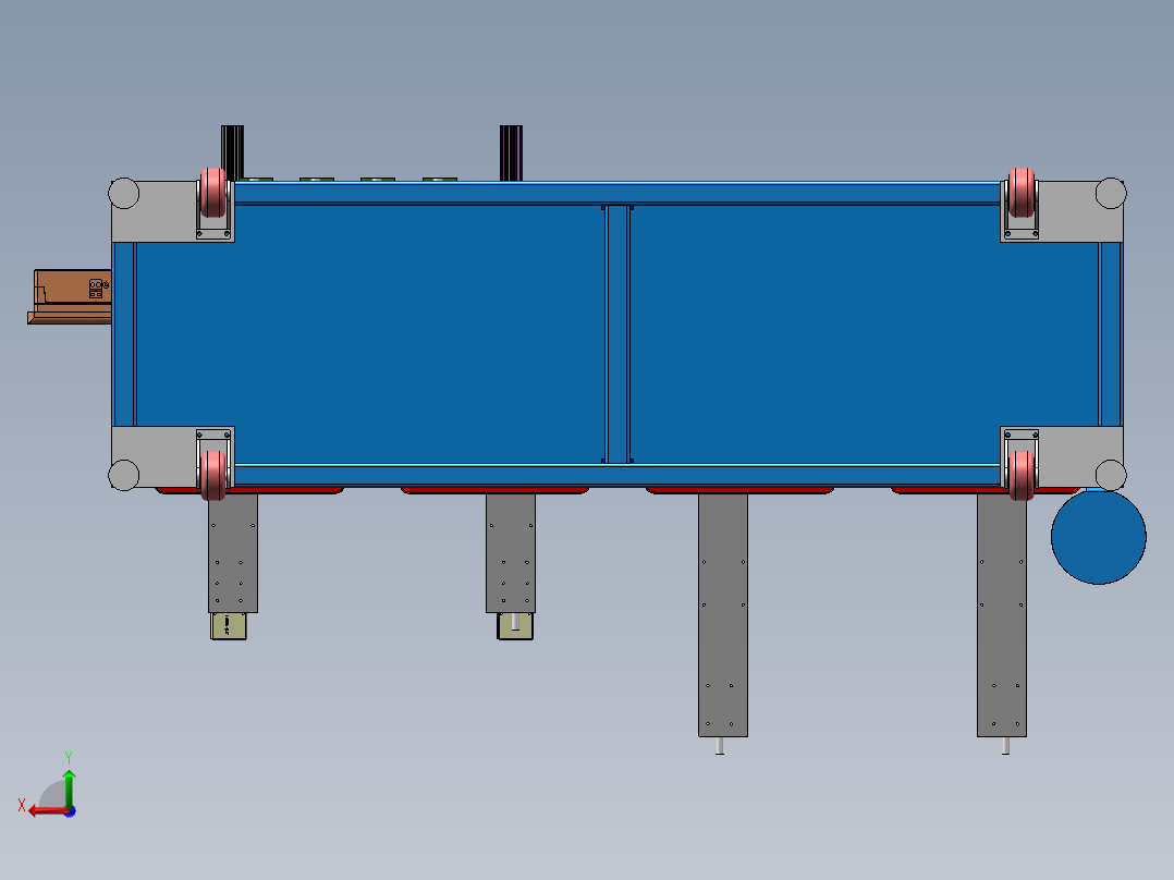 车门密封导槽缺口冲切机sw18可编辑后视图