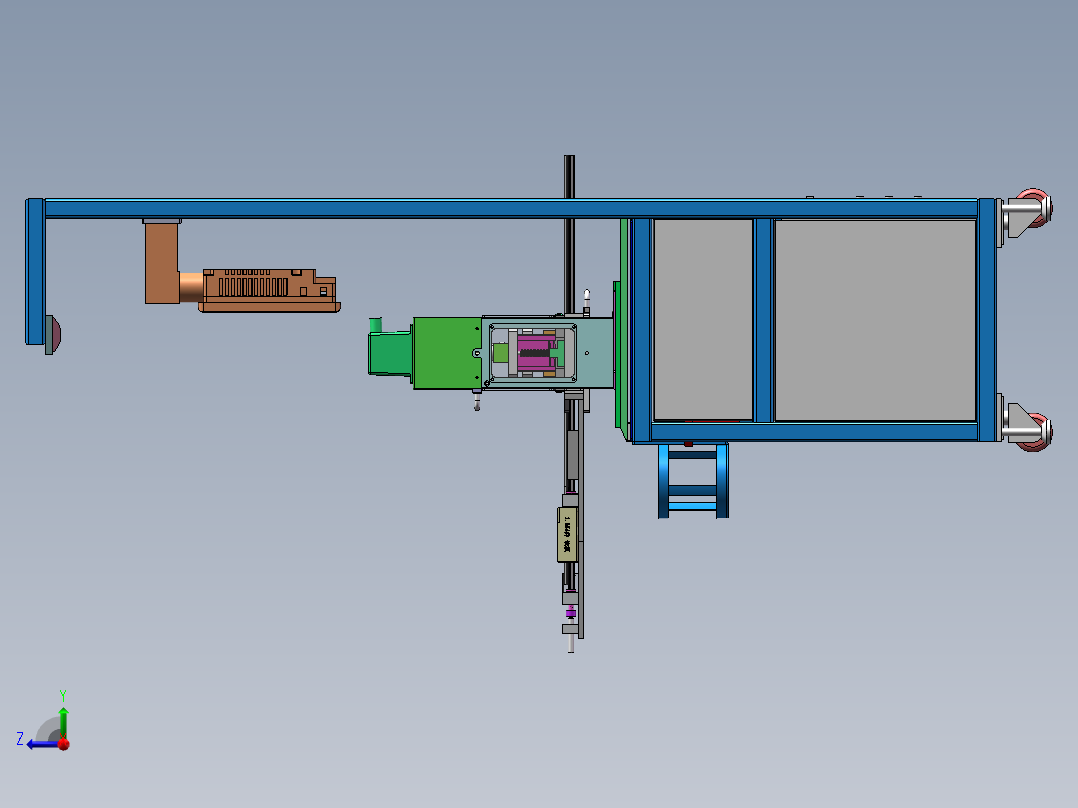 车门密封导槽缺口冲切机sw18可编辑右视图