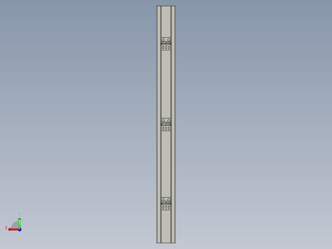 基恩士SL-M60H_kc图纸模型后视图