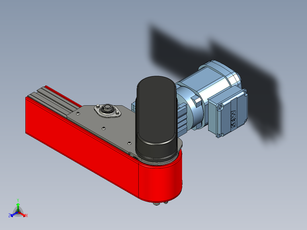 带下部齿轮电机V2.0的带式输送机驱动辊总成