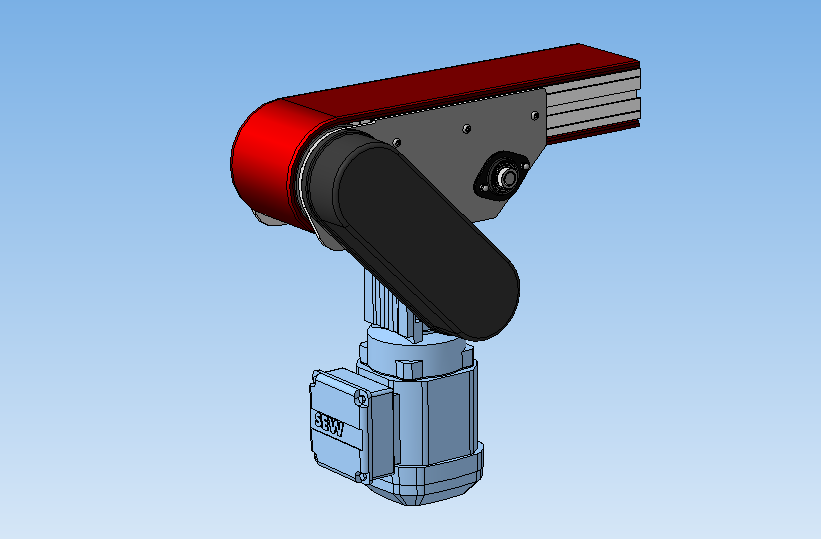 带下部齿轮电机V2.0的带式输送机驱动辊总成