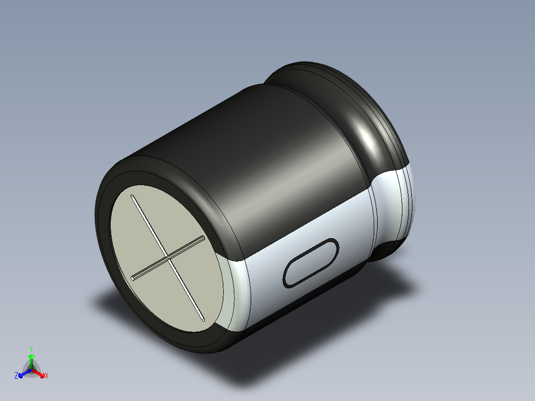 无源元件封装-CAP_RAD_D18x20_POL_BK