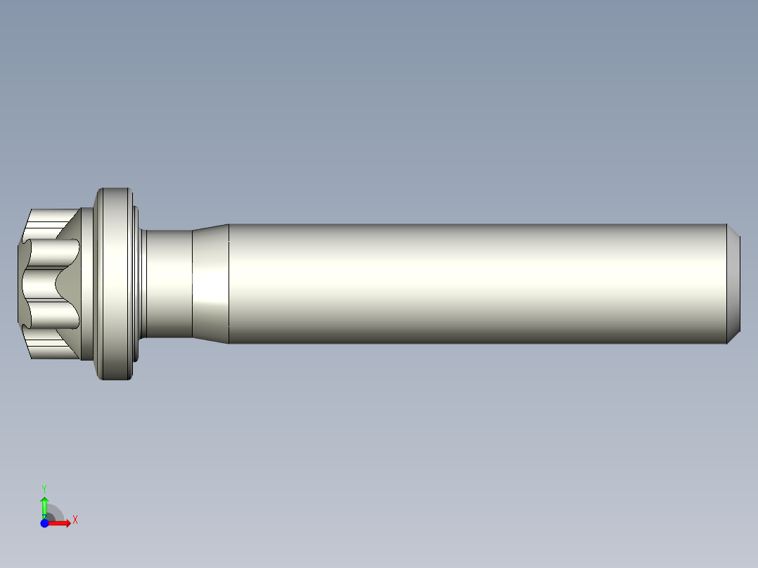 六角螺钉-Hexalobular_screw-M4-20-17-4-6.4-5.stp前视图