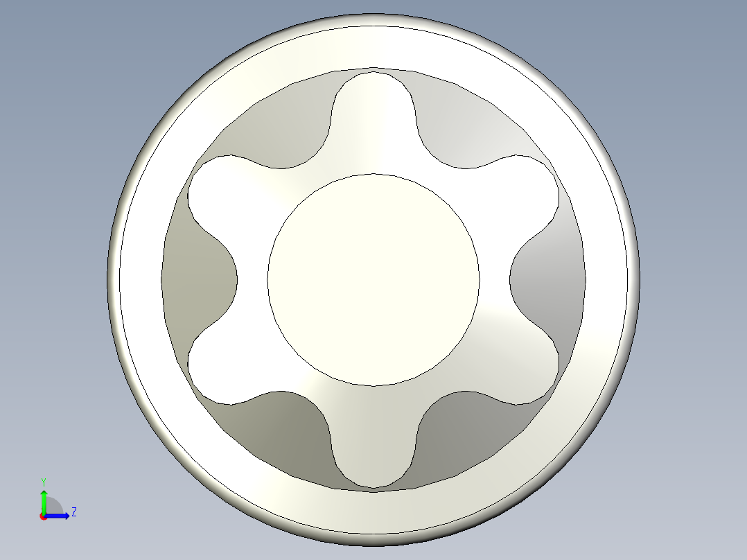 六角螺钉-Hexalobular_screw-M4-20-17-4-6.4-5.stp左视图