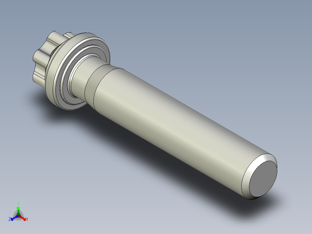 六角螺钉-Hexalobular_screw-M4-20-17-4-6.4-5.stp正等轴测图