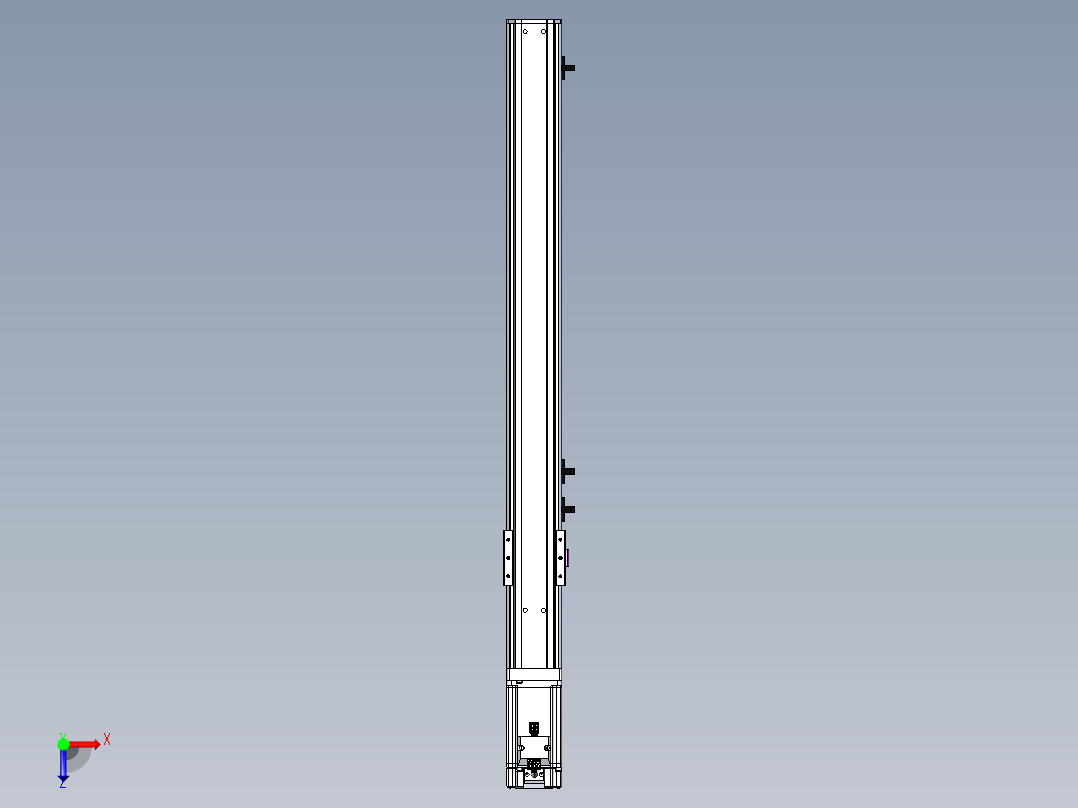 东锦丝杆传动-直线滑台模组DH60-L10-S500-BC-T400-C3俯视图