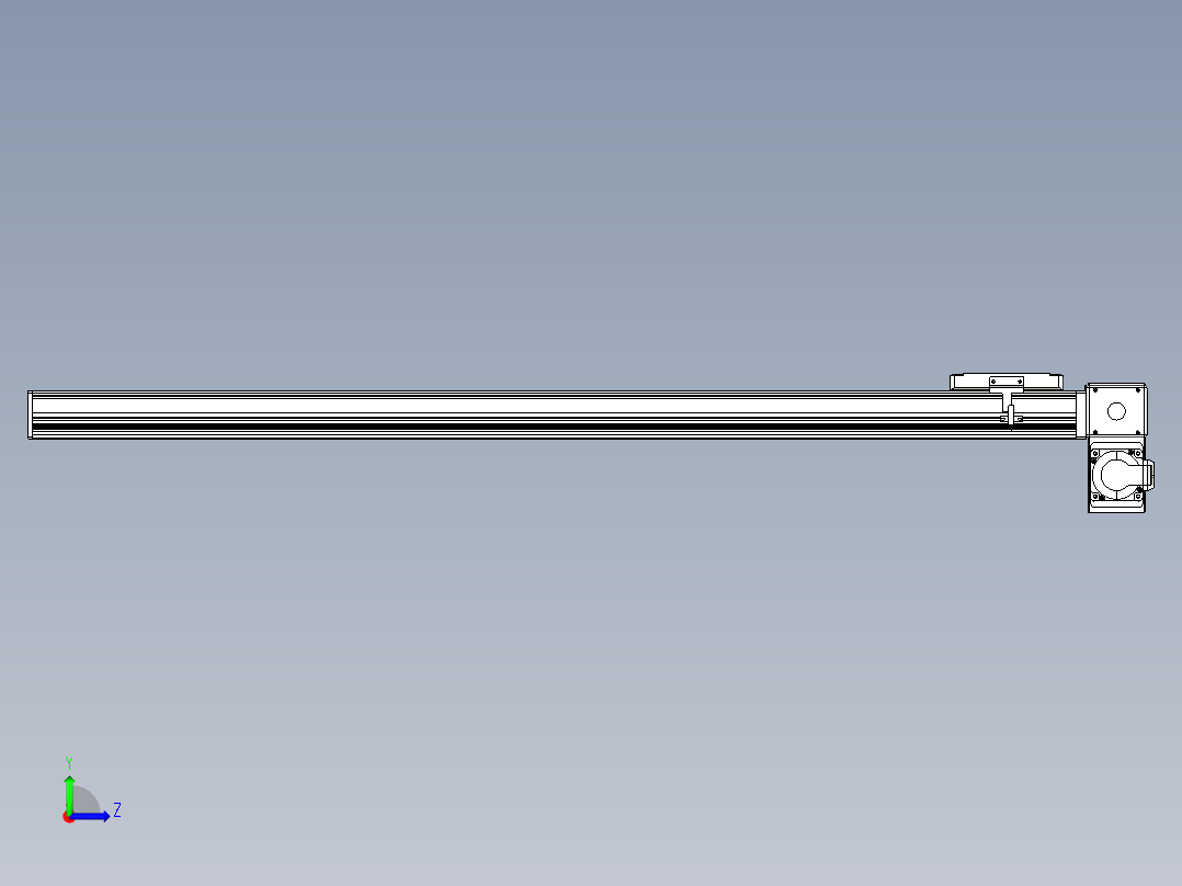 同步带全封闭直线模组TPA-HCB-105D-90-L1000-RP-C-P20-N3左视图