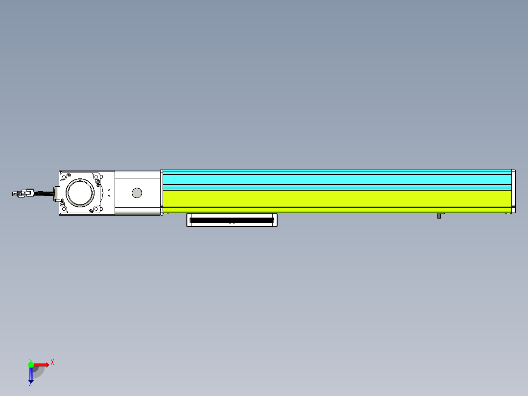 威洛博VBC同步带传动一无尘环境VBC17-L45-S400-BL-ZP75-C3俯视图