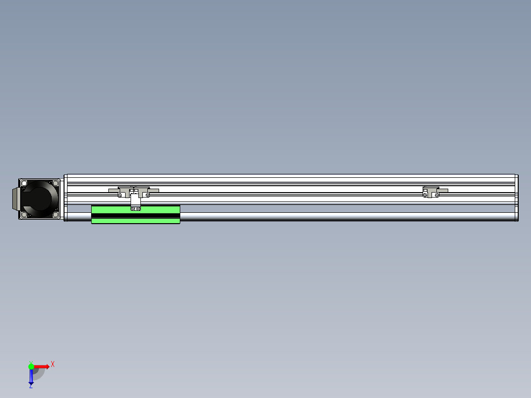 同步带滑台-半封闭B13-L90-S450-R-P40-D3俯视图