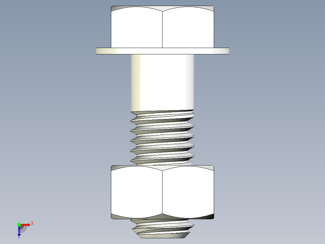 螺栓和螺母-M8 X 1.25俯视图
