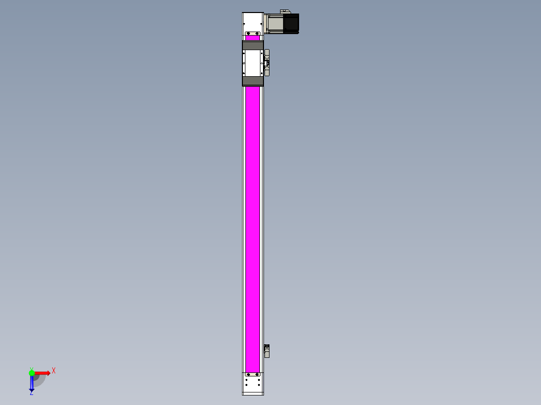 同步带滑台-欧规BC6-L120-S850-R-P40-D3俯视图