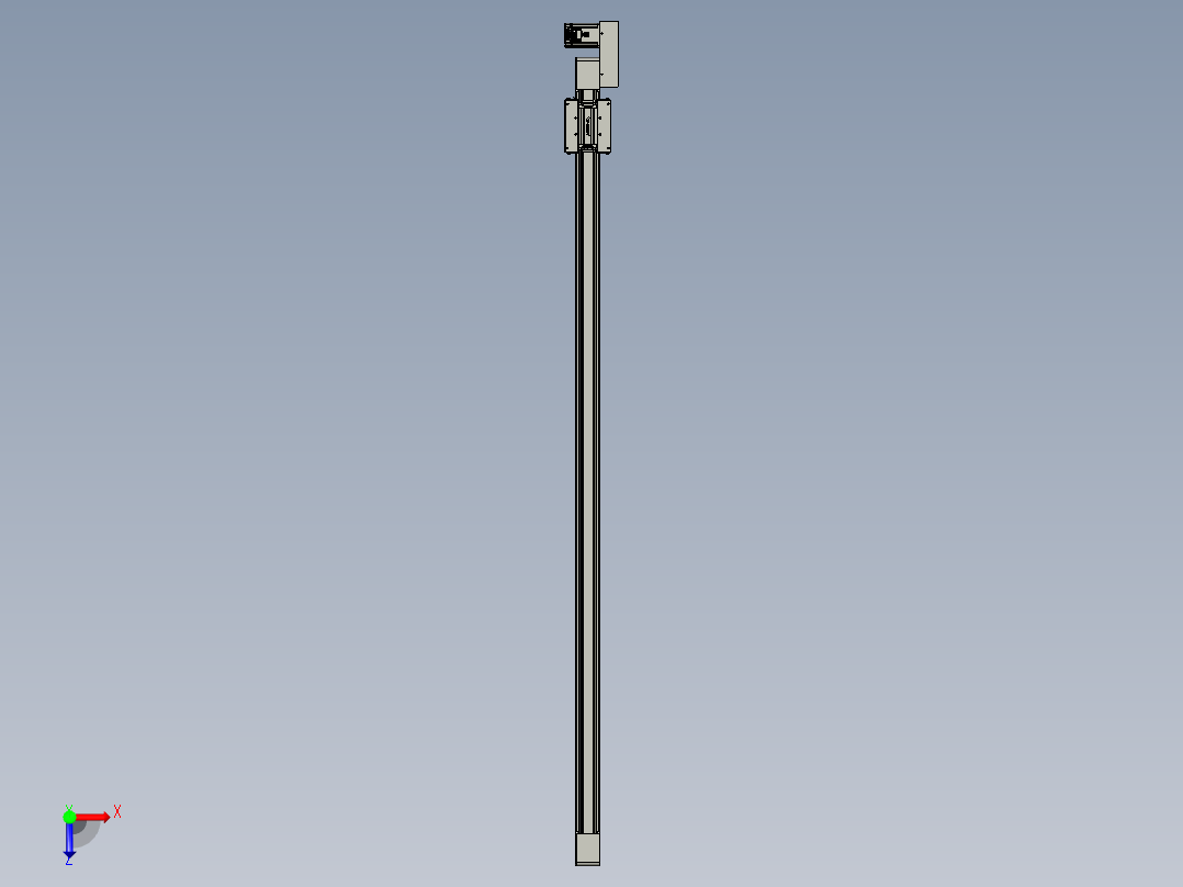 威洛博直线电机模组EB6-L70-S1650-BR-P40-MS3俯视图