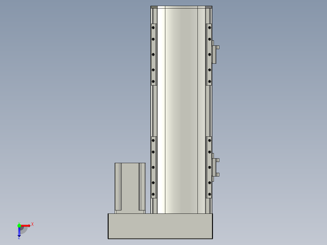 直线模组WG-LHA12-S200-R设计图纸俯视图