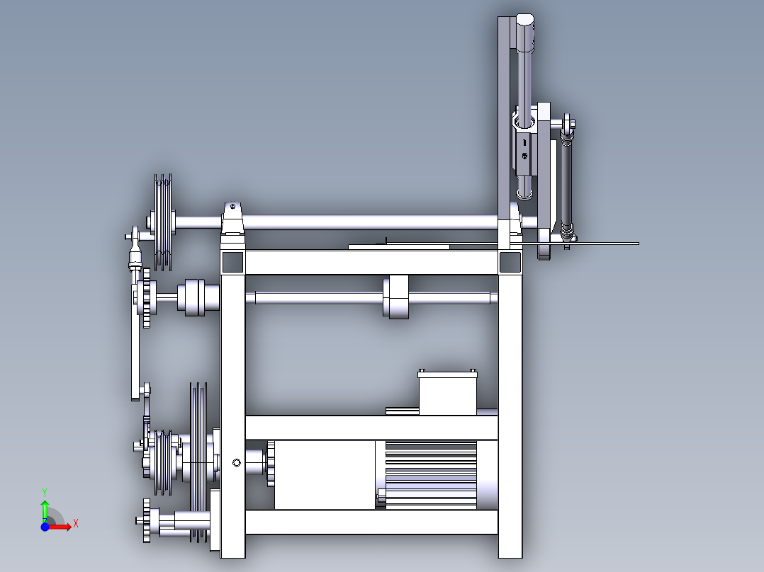 基于CATIA的土豆切片机结构设计-含三维catia前视图