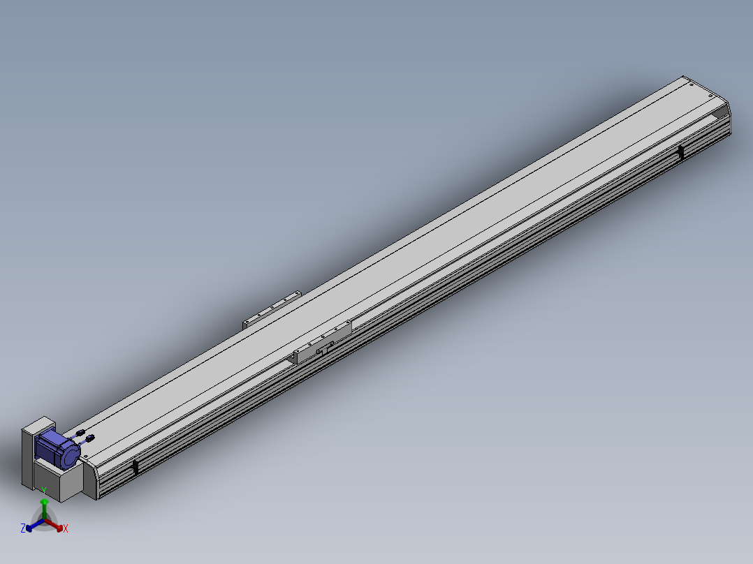 精密模组MT220-L150-2300-LU-M75-C4正等轴测图