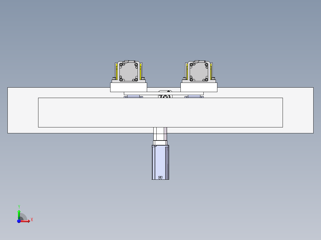 配合机器人前视图