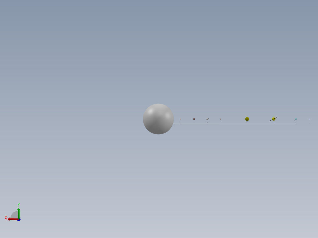 行星运动后视图