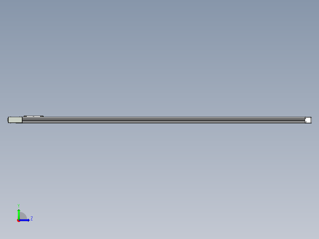 同步带滑台-欧规BC6H-L60-S2800-L-ZP40-D3左视图
