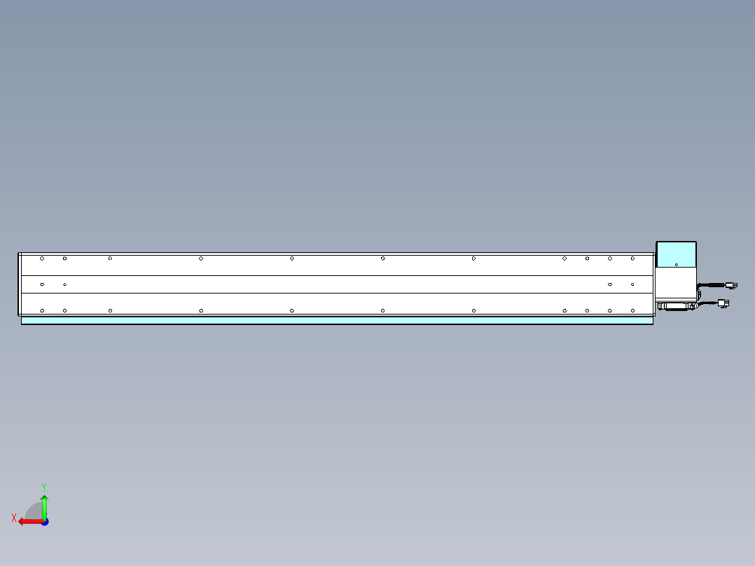 威洛博VBC同步带传动一无尘环境VBC14-L45-S1100-BRU-ZP75-C3后视图