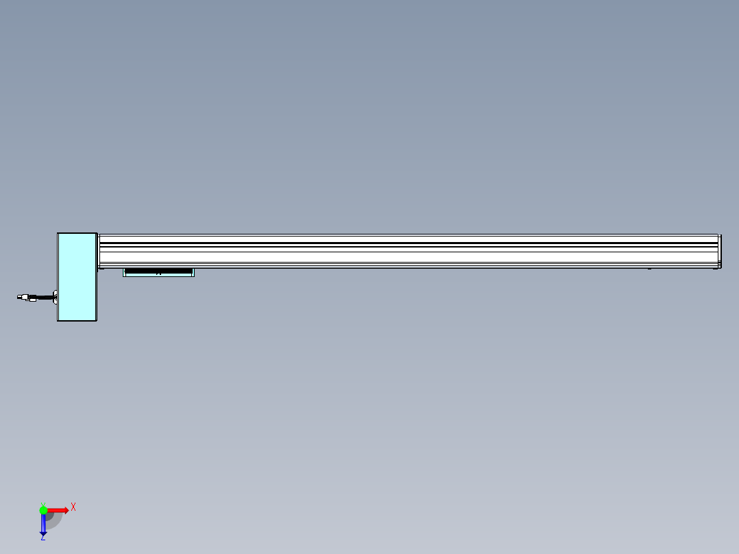威洛博VBC同步带传动一无尘环境VBC14-L45-S1100-BRU-ZP75-C3俯视图