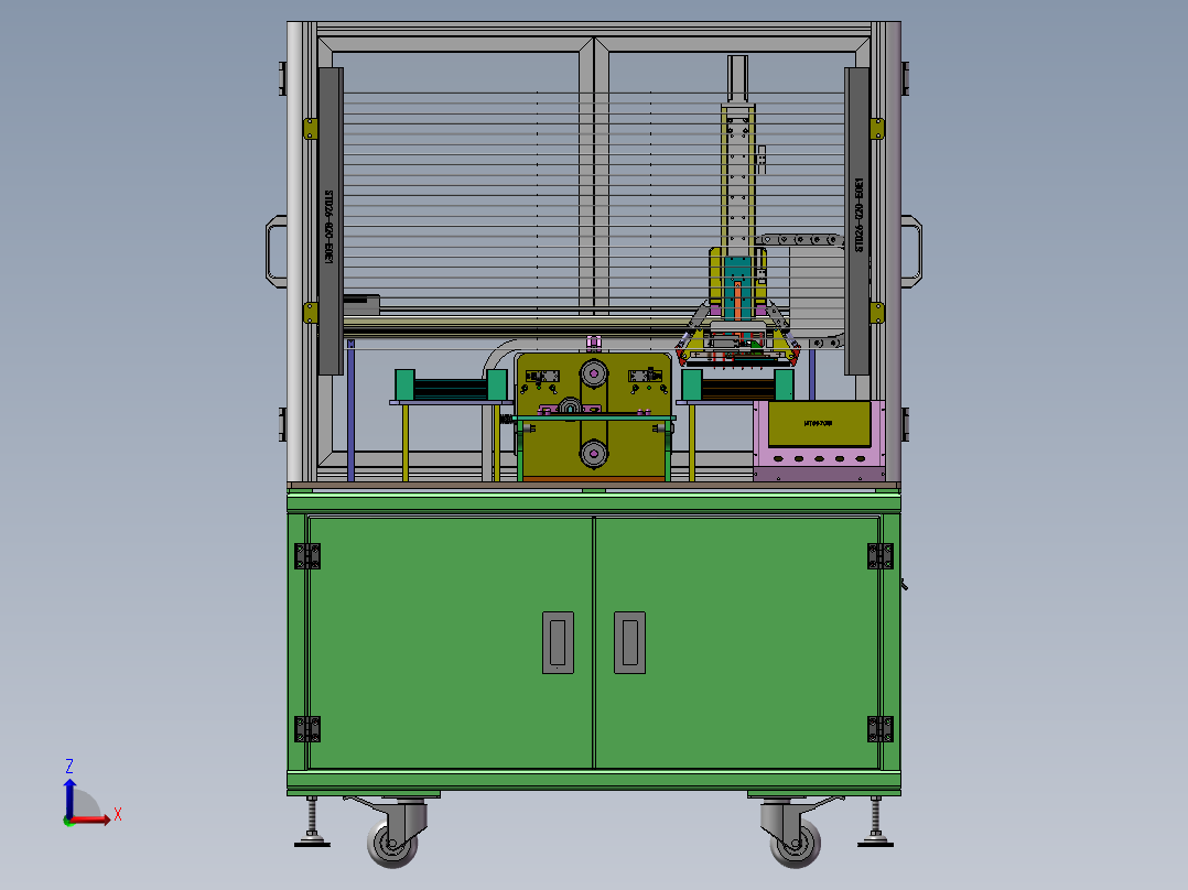 载具半自动翻板机（含工程图）sw17可编辑