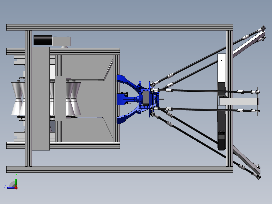 视觉树国采摘机收获机右视图