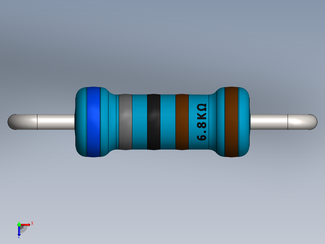 电容器 二极管 电阻器-Resistor 6.8K Ohm Blue