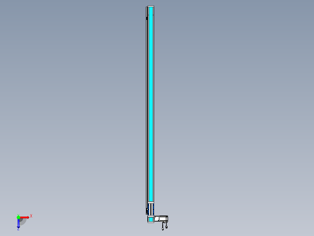 威洛博LB.GB同步带传动--欧规系列LB6A-L130-S1950-BL俯视图