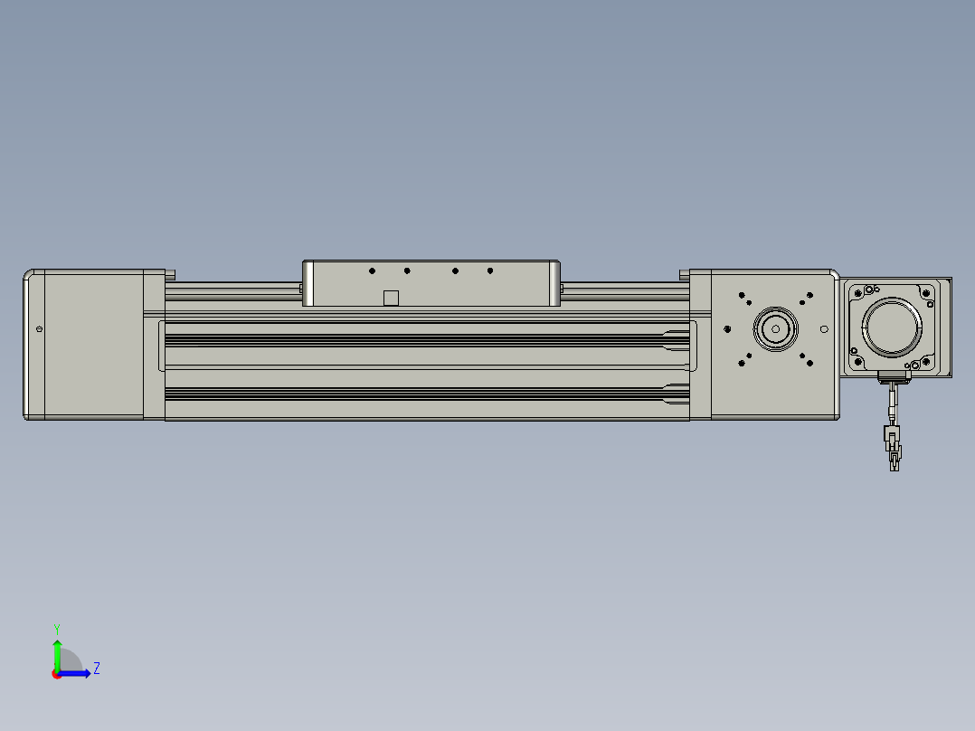 威洛博直线电机模组EB20-L224-S200-BL-ZP75-MS3-5K左视图