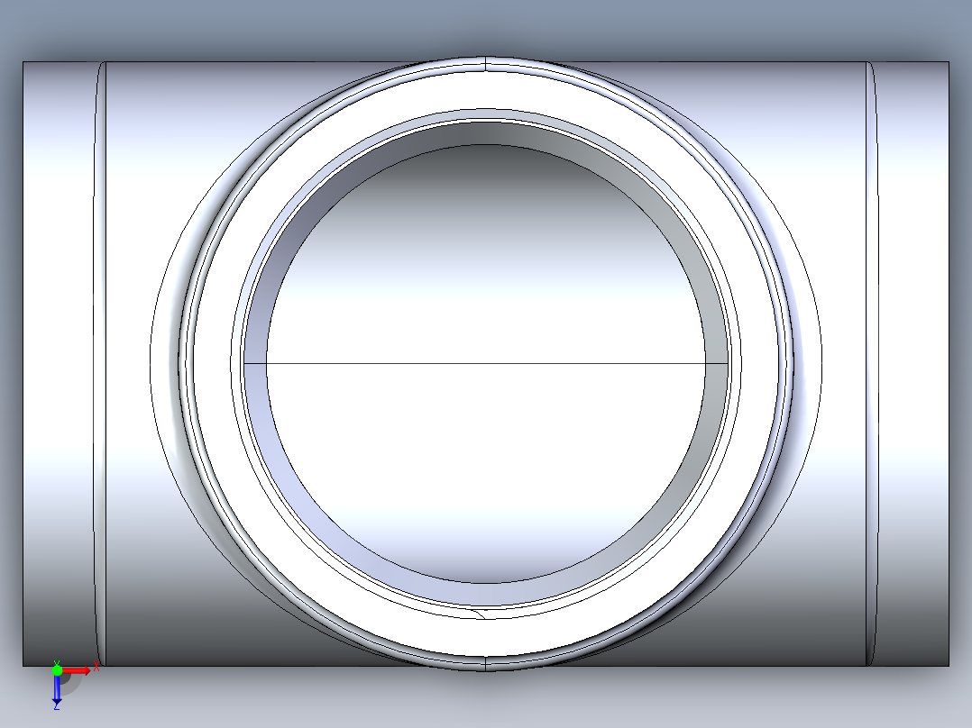 船舶管路系统S23A_SeaDrainPLUS_CleanOutTee-SxSxFPT_37E161104_4in Sea Drain Plus - Cleanout Tee- SxSxFPT俯视图