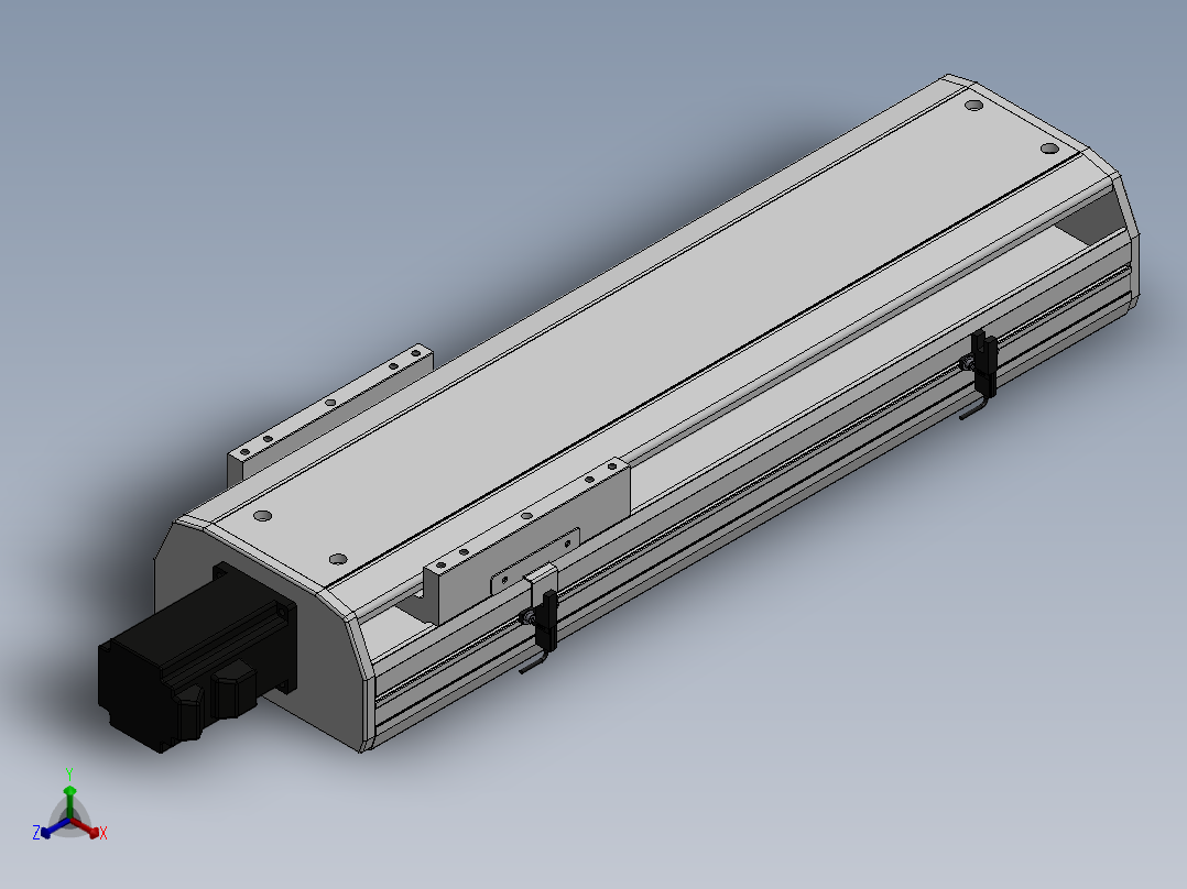 精密模组MY170-T10-350L-BC-P40B-C4-C正等轴测图