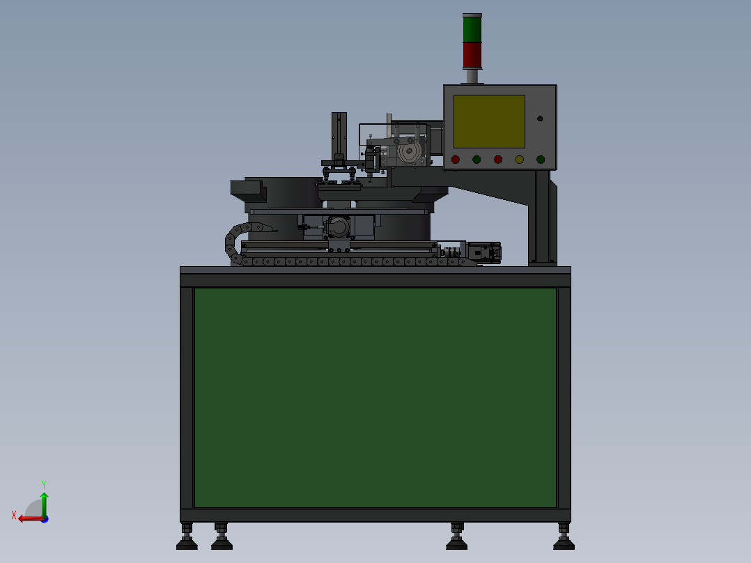 双振动盘包装机后视图