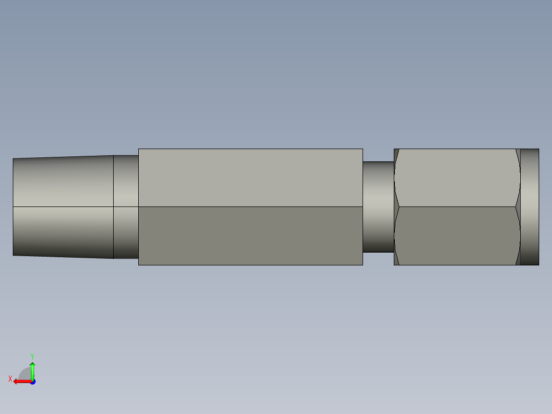 卡套式工业通用硬管接头4-4-4_rbu-s后视图