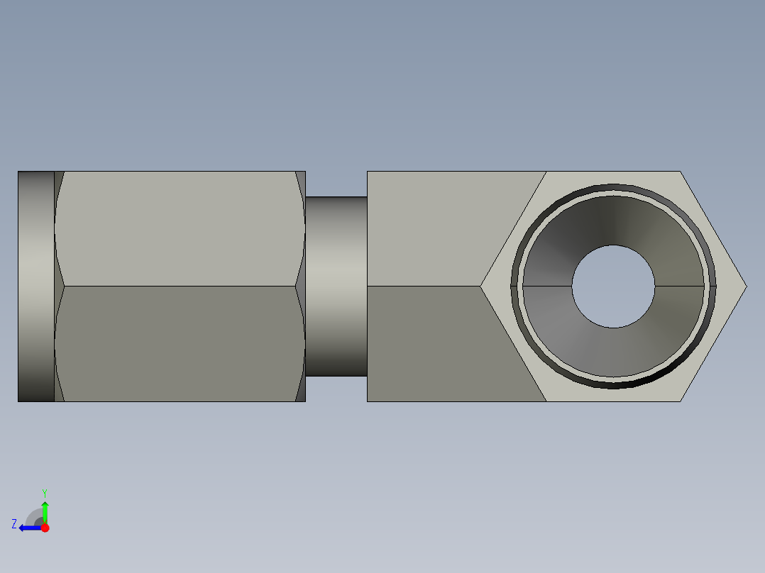 卡套式工业通用硬管接头4-4-4_rbu-s右视图